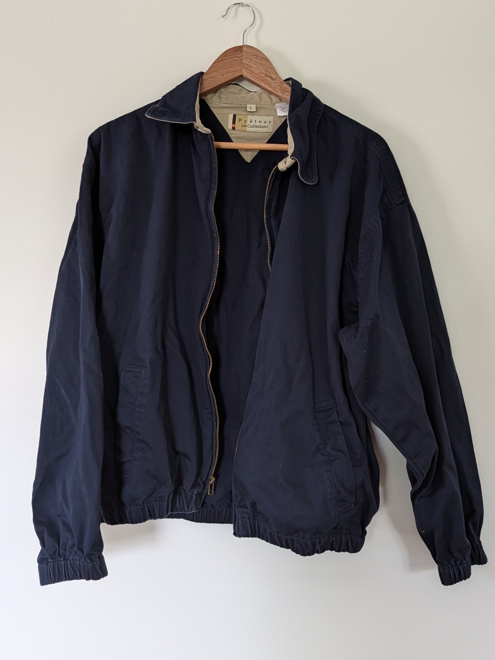 Classic Navy Bomber Jacket Runs Smaller